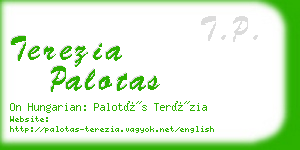 terezia palotas business card